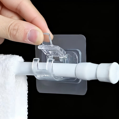 10-Pack Self-Adhesive Curtain Rod Hooks